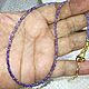 Чокер из фианитов( кубический цирконий) цвет фиолет, Чокер, Волжский,  Фото №1