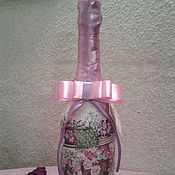 Свадебный салон handmade. Livemaster - original item Bottles wedding favors: Decoupage bottles,gift clearance bottles. Handmade.