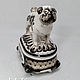 Pug box black painted (mini). Figurines. Moscow Kerry (porcelaindogs). My Livemaster. Фото №5