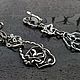 Серебряные серьги из серии "Природные формы". Серьги классические. DUN DESIGN. Интернет-магазин Ярмарка Мастеров.  Фото №2