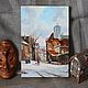 Oil painting 'Dutch city', in baguette, Pictures, Nizhny Novgorod,  Фото №1