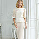 Cream cloud suit'. Suits. Designer clothing Olesya Masyutina. Online shopping on My Livemaster.  Фото №2