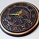 Metal wall clock, polished copper, round. Watch. KancyrevDecoration. My Livemaster. Фото №6