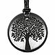 Engraving on a shungite pendant 'Circle'. Name souvenirs. keledrocks. Online shopping on My Livemaster.  Фото №2