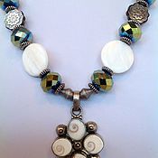 Украшения handmade. Livemaster - original item Necklace beads made of shells and mother-of-pearl Sea.. Handmade.