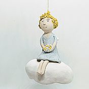 Сувениры и подарки handmade. Livemaster - original item On the cloud. Angel bell. Ceramics.. Handmade.