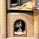 A complex for cats with a kennel for a dog. Scratching Post. Workshop for dogs and cats. My Livemaster. Фото №5