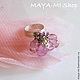 Заказать РОМАН С КАМНЕМ, кольцо с розовыми топазами. МАЙЯ (Maya-Mi Design). Ярмарка Мастеров. . Кольца Фото №3