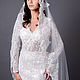 Заказать Фата испанка с золотистым кордовым кружевом. Romantic Wedding. Ярмарка Мастеров. . Фаты Фото №3