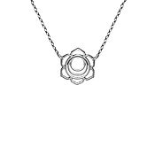 Украшения handmade. Livemaster - original item Svadhisthana necklace for the 2nd chakra, 925 silver. Handmade.