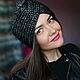 Чалма с блеском "Чёрный металлик". Чалмы. SOFIE ACCESSORIES. Интернет-магазин Ярмарка Мастеров.  Фото №2