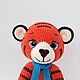 Tiger cub Lo knitted toy tiger made of plush yarn as a gift. Stuffed Toys. vyazunchiki-lz (vyazunchiki-lz). My Livemaster. Фото №6