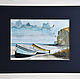 Watercolor 'Fisherman's beach'. Pictures. yuliabogun. Online shopping on My Livemaster.  Фото №2