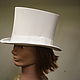 White male wedding big top hat. Sombreros de la boda. Felt Hats Shop. My Livemaster. Фото №4