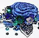 Suntory Blue Rose Applause   brooch blue rose. Brooches. Puchinka. My Livemaster. Фото №4