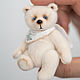 Мишка тедди миниатюра, белый с голубыми глазами. Мишки Тедди. Teddy by Olga Prokudina. Ярмарка Мастеров.  Фото №5