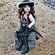 Jack Sparrow and Angelica teach, portrait, author's dolls. Portrait Doll. kuklandia-maria. My Livemaster. Фото №4