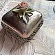 Antique box 'Rose', silver 800, Italy, Vintage Souvenirs, Arnhem,  Фото №1