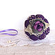 Rose. Interior decoration, needle box, lilac, purple. Interior elements. Elena Gavrilova. My Livemaster. Фото №4