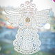 Order Angel pendant for luck embroidered souvenir. materials for creative Anna Sintez. Livemaster. . Toys for cribs Фото №3