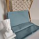 Канвас голубой Морской стираный 435г. Ткани. Best Fabric. Интернет-магазин Ярмарка Мастеров.  Фото №2