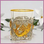 Посуда handmade. Livemaster - original item Gift glass for whiskey 