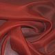 Органза шёлковая цвет пыльно-красный. Ткани. Натуральные ткани ОЛМАтекс. Интернет-магазин Ярмарка Мастеров.  Фото №2