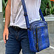 Мужская сумка из питона яркого цвета, Мужская сумка, Москва,  Фото №1
