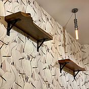 Для дома и интерьера handmade. Livemaster - original item A set of shelves made of slabs of elm (project g. Ivanovo). Handmade.