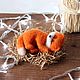 Спящий лис. Кукольная еда. ToysMari (handmademari). Интернет-магазин Ярмарка Мастеров.  Фото №2