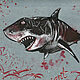  Ancient Shark. Original. graphics. Pictures. Valeria Akulova ART. Online shopping on My Livemaster.  Фото №2