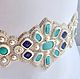 Заказать Пояс расшитый бисером, с жемчугом, Swarovski и камнями. Екатерина Деомидова. Ярмарка Мастеров. . Пояса Фото №3