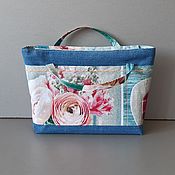 Сумки и аксессуары handmade. Livemaster - original item Travel bag: Organizer for a bag Liner Cosmetic bag made of fabric. Handmade.