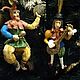 Ватные елочные игрушки кукла ватная"Шут и музыкант". Елочные игрушки. DIY-Christmas toys. Интернет-магазин Ярмарка Мастеров.  Фото №2
