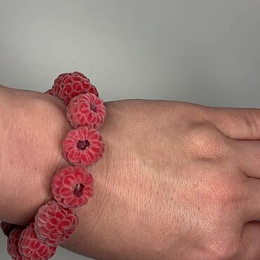 Украшения ручной работы. Ярмарка Мастеров - ручная работа Браслет с малиной. Handmade.
