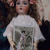 Винтаж: Антикварная кукла СССР, ГДР, мишка ТАЧКА, тележка
