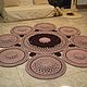 Order Carpets for home: large modular carpet made of knitted cord. knitted handmade rugs. Livemaster. . Floor mats Фото №3
