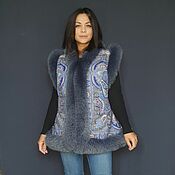 Одежда handmade. Livemaster - original item Vest made of a scarf 