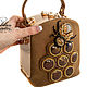 Handbag honey with bee and honeycombs, Classic Bag, Ulyanovsk,  Фото №1