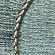 Шнурок из кожи 3,0мм плетеной серой  натуральной. Колье. Инна (mirshnurkov). Интернет-магазин Ярмарка Мастеров.  Фото №2