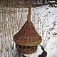 Кормушка для птиц и белочек из неокореного прута. Кормушки для птиц. palkignu плетеная мебель. Ярмарка Мастеров.  Фото №5
