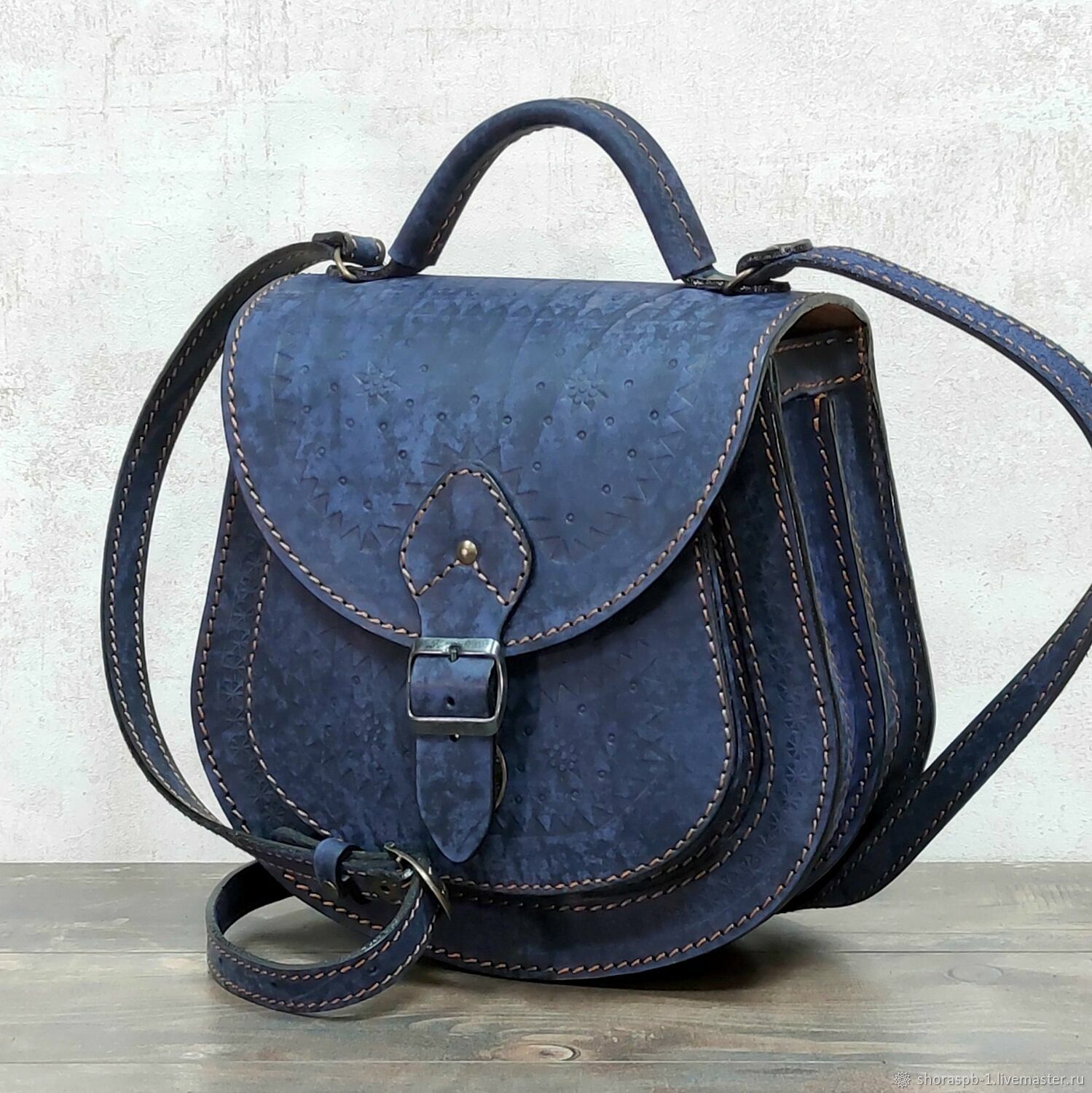 Женская сумка синяя, артикул 0712c, Классическая сумка, Санкт-Петербург,  Фото №1