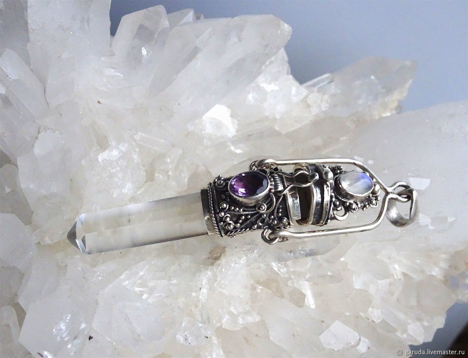 Pendant crystal rhinestone with a secret, Pendants, Mytishchi,  Фото №1