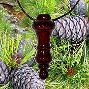 Украшения handmade. Livemaster - original item Cedar wood aroma bottle for essential oils WP38. Handmade.