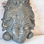 Для дома и интерьера handmade. Livemaster - original item Buddha decorative wall mask Shiva of concrete ethnic style. Handmade.