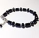 Bracelet with black onyx and spinel in silver. Bead bracelet. Stone Guest. Online shopping on My Livemaster.  Фото №2