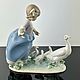 Винтаж: Статуэтка, фигурка Lladro Девочка с гусями. 5503 Винтаж. Статуэтки винтажные. Crystlalroom.. Интернет-магазин Ярмарка Мастеров.  Фото №2