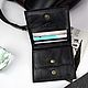 Order Wallet genuine leather Compact (black). EZCASE - Leather Design Studio. Livemaster. . Wallets Фото №3