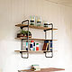 «3Shelf_grand» — Подвесная полка-стеллаж из труб и дерева. Полки. Макар (vstileretro). Интернет-магазин Ярмарка Мастеров.  Фото №2