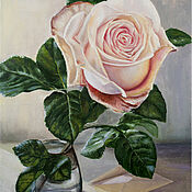 Картины и панно handmade. Livemaster - original item A letter and a rose. oil painting.. Handmade.